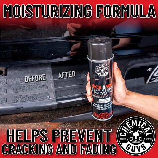 Nice and Wet Tire Shine Trim Coating Spray