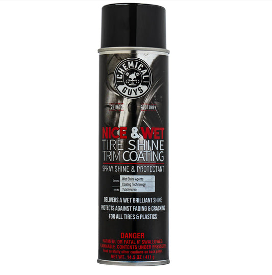 Nice and Wet Tire Shine Trim Coating Spray